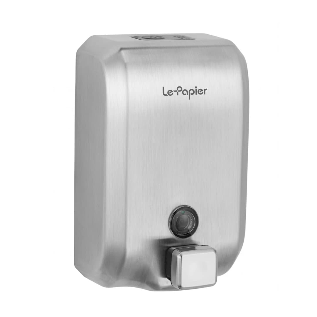 Dozator de săpun profesional LePapier, inox satinat - 1200 ml