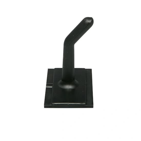 Cuier PP, 5 x 6cm, negru