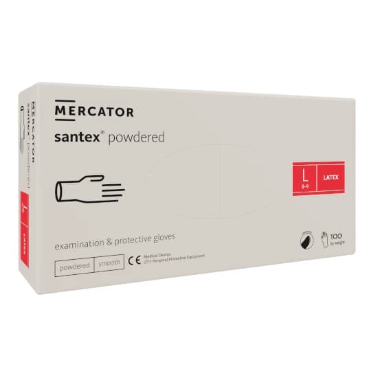 Manusi protectie/ examinare latex, marime L, 100 buc/set