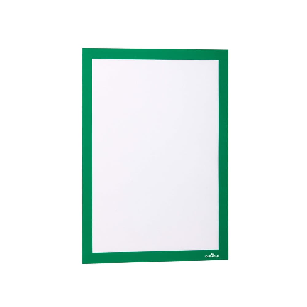 Display magnetic Durable Duraframe, A4, verde, 2 bucati/set