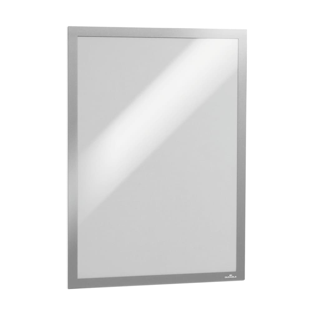 Display magnetic Durable Duraframe, A3, argintiu, 2 bucati/set