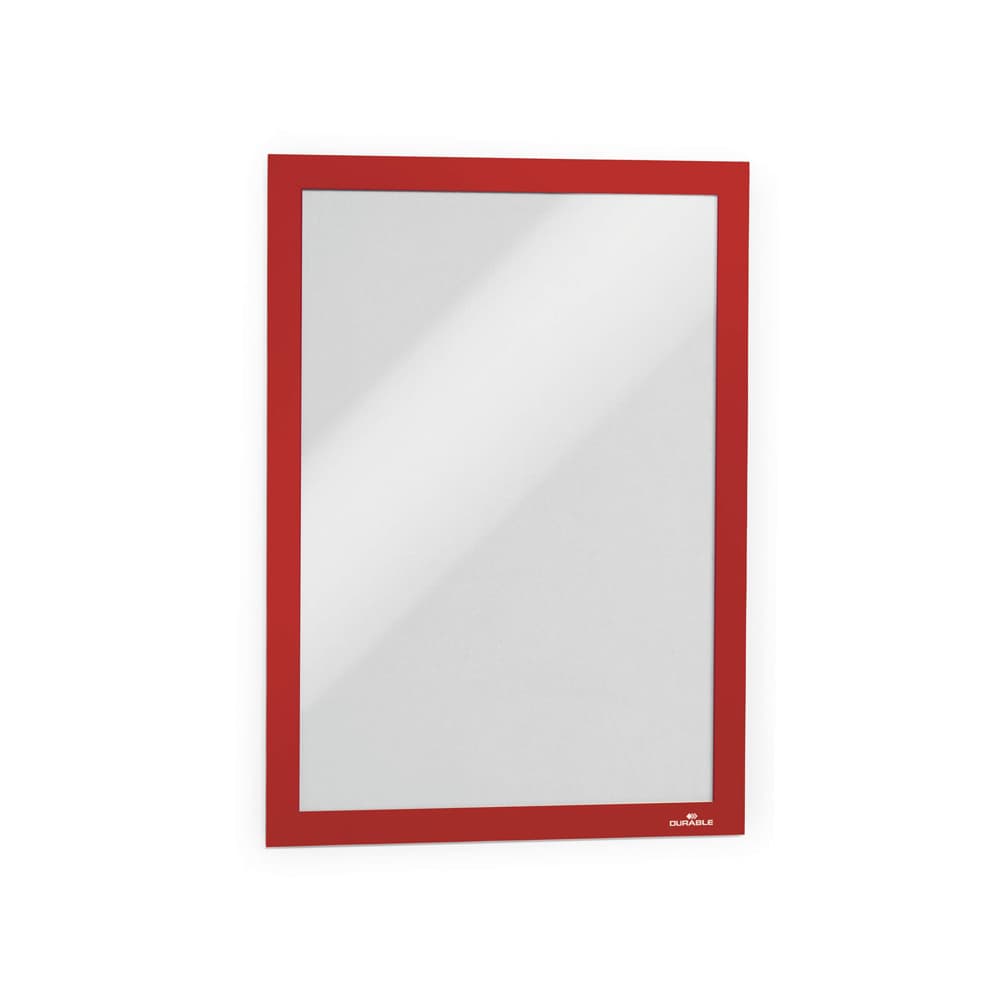 Display magnetic Durable Duraframe, A4, rosu, 2 bucati/set