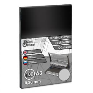 Coperta indosariere A3 ProfiOffice, PVC cristal, transparent, 0.20mm, top cu 100 coli