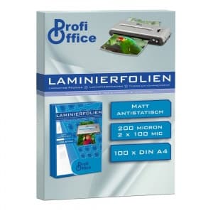 Folie laminare A4 ProfiOffice, mat, 100 microni, top cu 100 coli