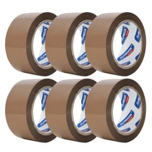 Banda adeziva Johnson, simpla, 48mm x 90yard, maro, acrilic
