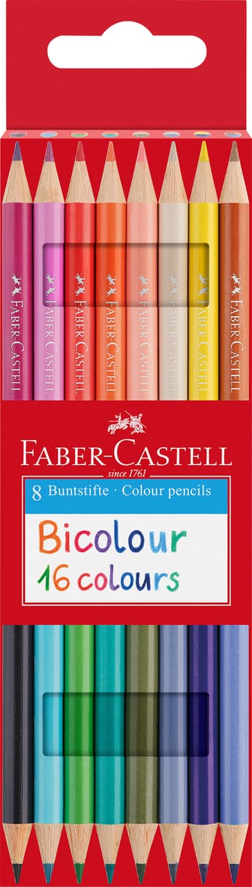CREIOANE COLORATE BICOLORE 8*2 FABER-CASTELL