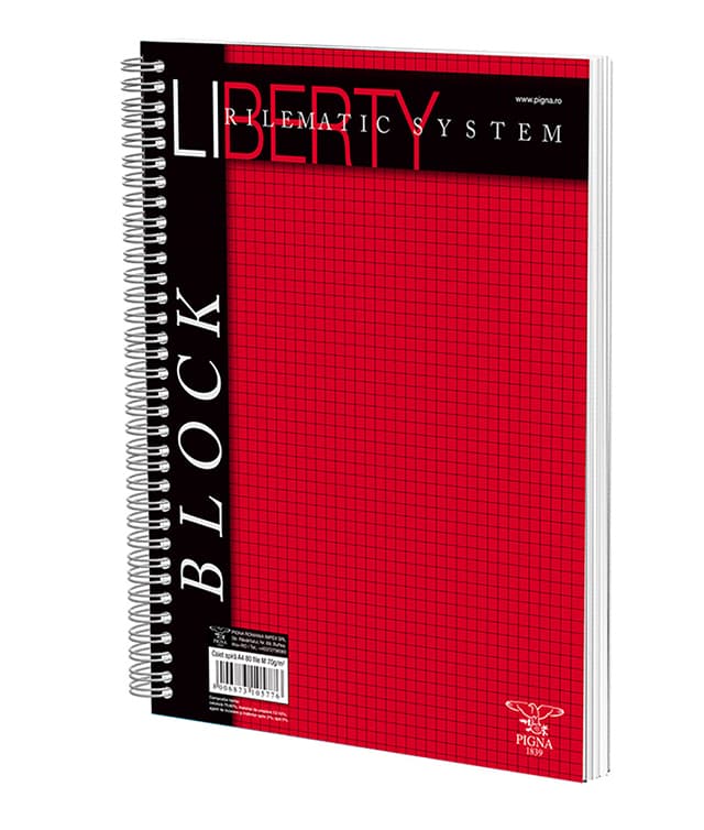 CAIET SPIRA A4 80 FILE ARITMETICA LIBERTY PIGNA