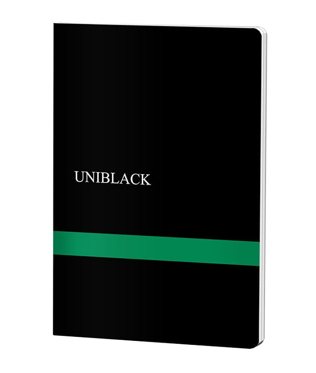 CAIET A4 60 FILE DICTANDO COPERTA PP VERDE UNIBLACK PIGNA