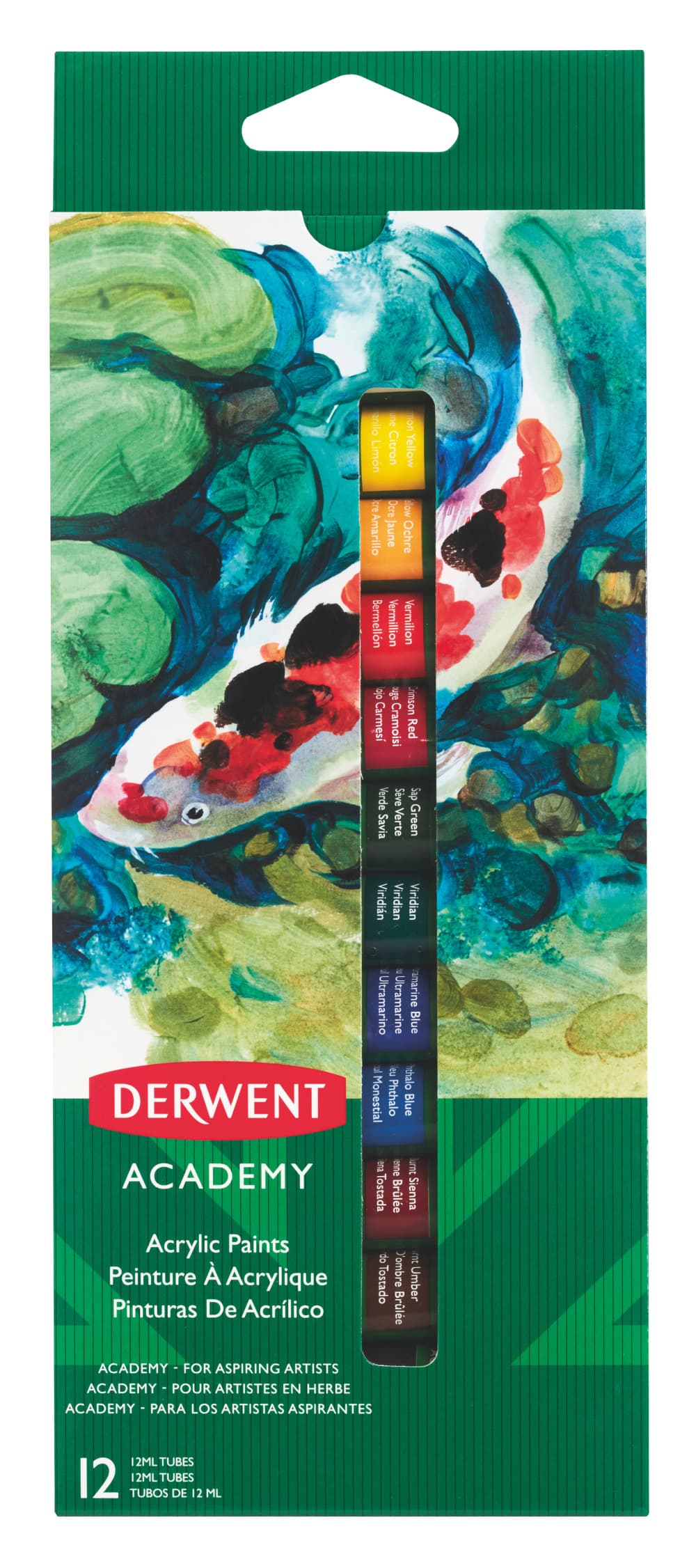 CULORI ACRILICE 12 ML 12 CULORI DERWENT ACADEMY