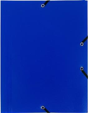 MAPA PLASTIC CU ELASTIC A4 ALBASTRU EXACOMPTA