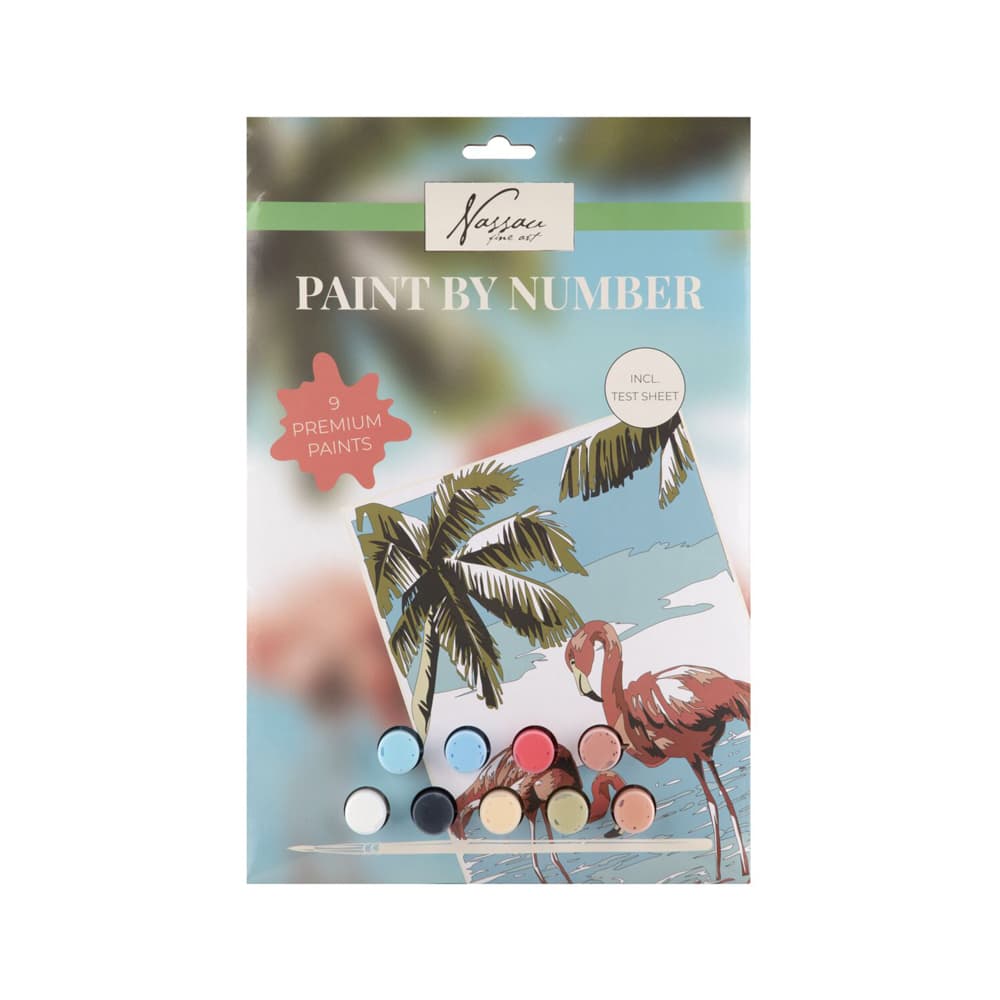 Set pictura pe numere Creative Craft, model flamingo
