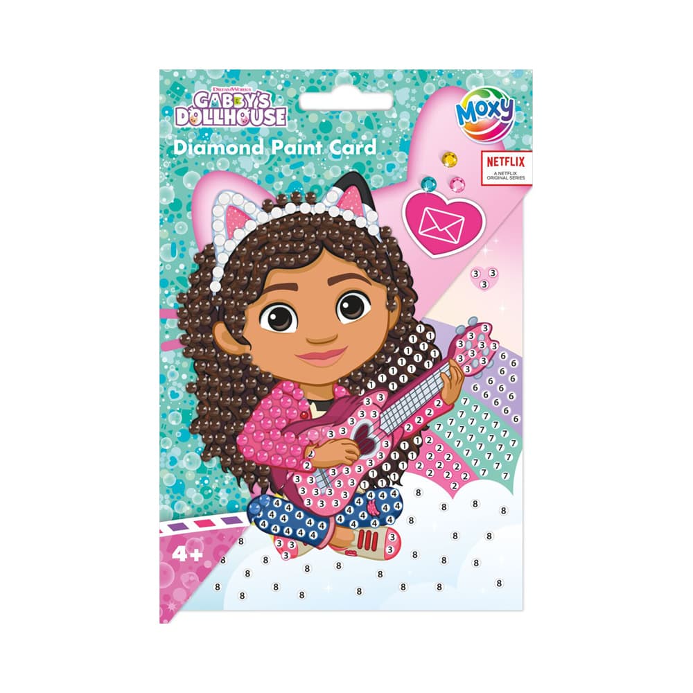 Set pictura cu diamante pe card Creative Craft, Gabbys Dollhouse, cu plic, cu felicitare