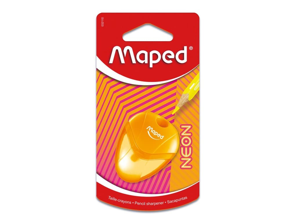 Ascuțitoare Maped I-gloo Neon simplă cu rezervor blister