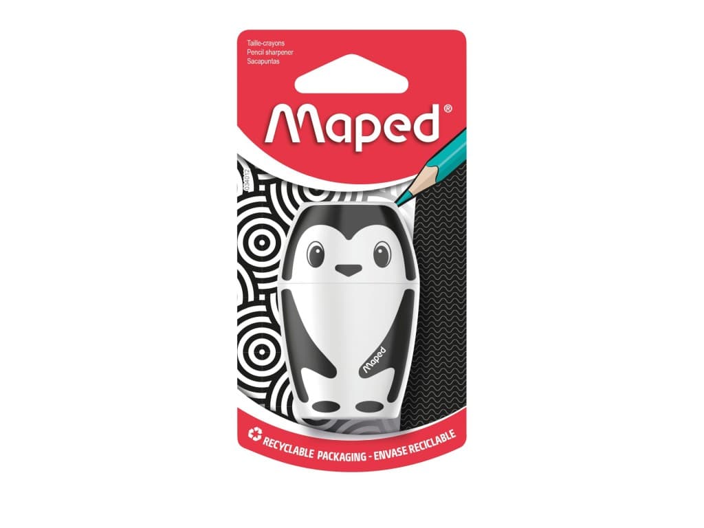 Ascuțitoare Maped Shakky simplă cu rezervor blister