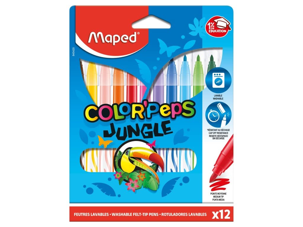 Carioca Maped Color’Peps Jungle 12 culori/set