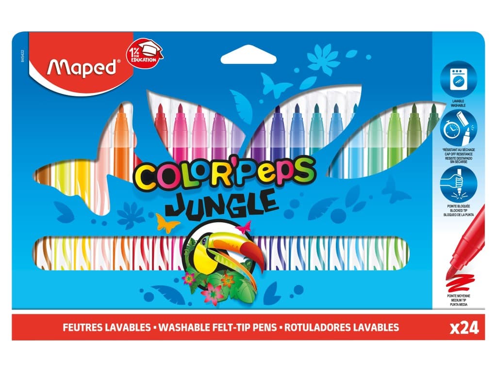 Carioca Maped Color’Peps Jungle 24 culori/set