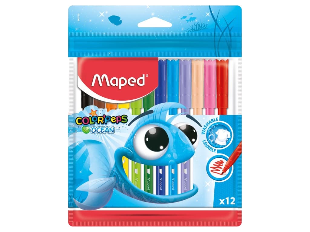Carioca Maped Color’Peps Ocean 12 culori/set