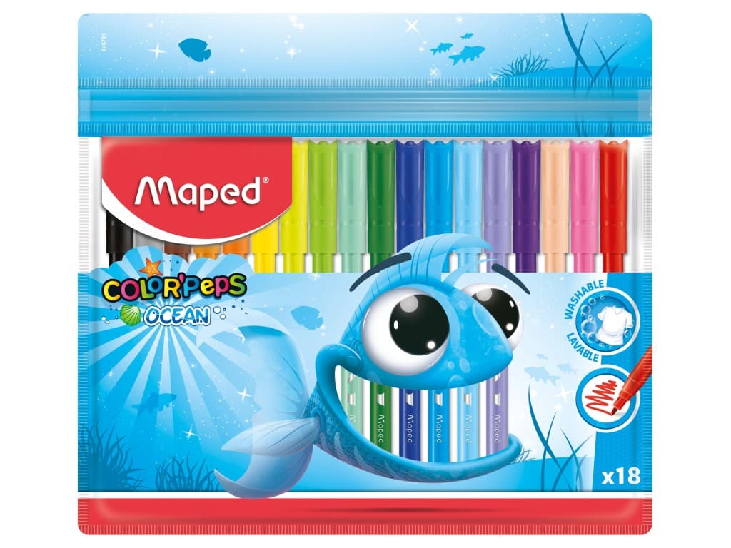 Carioca Maped Color’Peps Ocean 18 culori/set