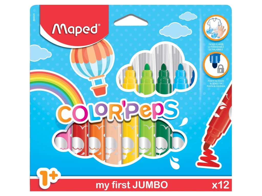 Carioca Maped Color’Peps My First Jumbo 12/set