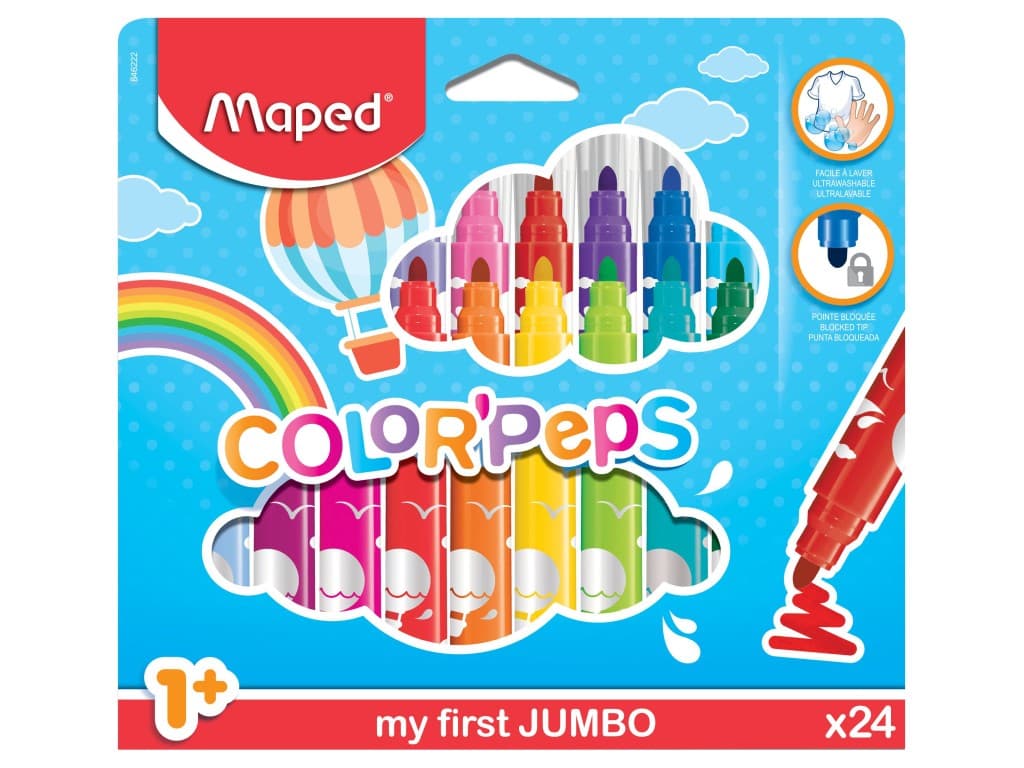 Carioca Maped Color’Peps My First Jumbo 24/set