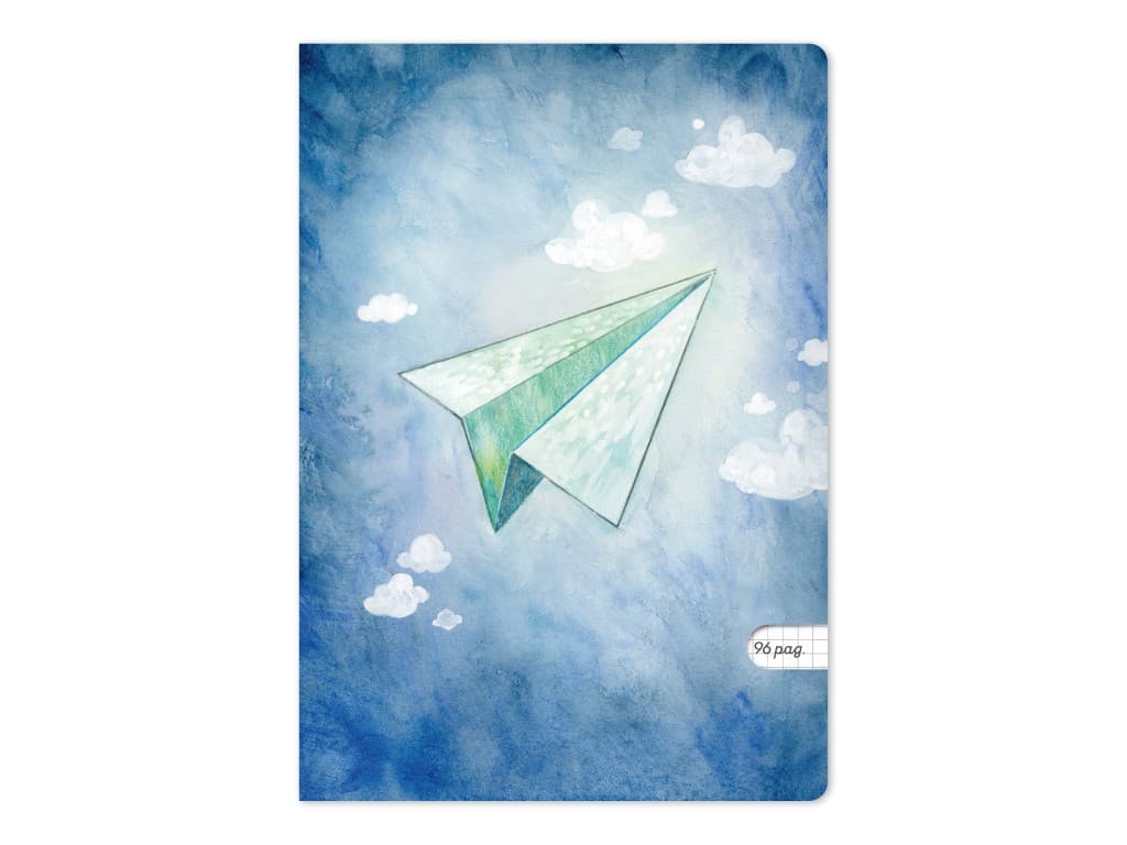 Caiet Aperta, Avion de hârtie, A5, 48 file, 80g, Matematică