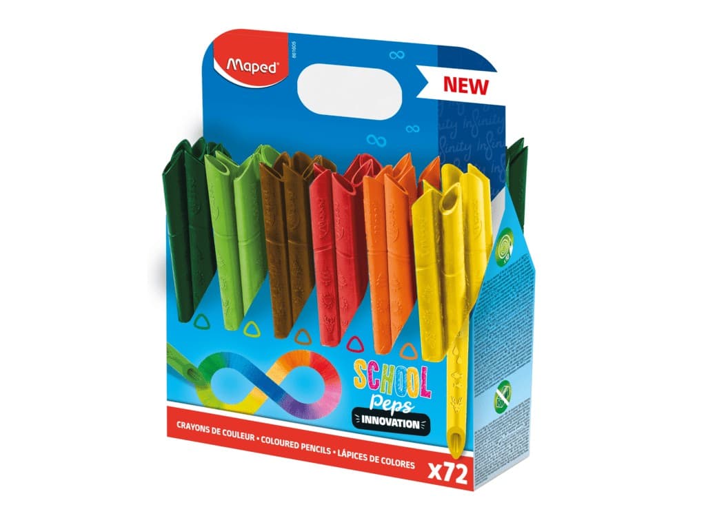 Creioane colorate Maped Color’Peps Infinity 72 culori/set