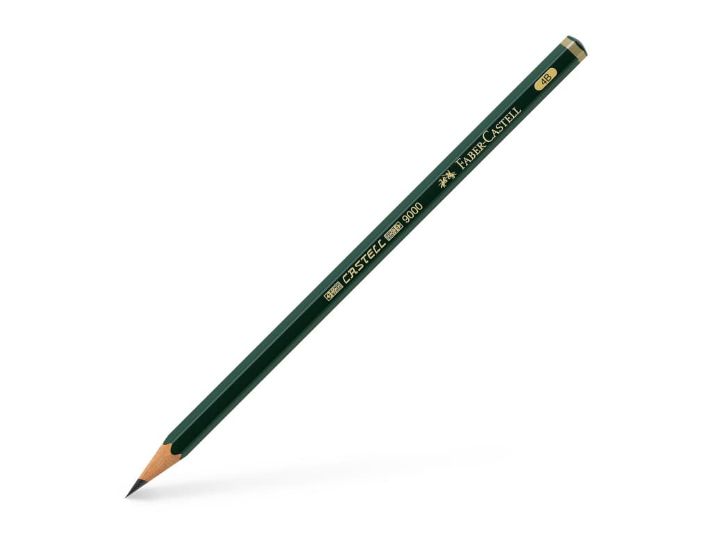 Creion grafit 4B hexagonal Castell 9000 Faber-Castell