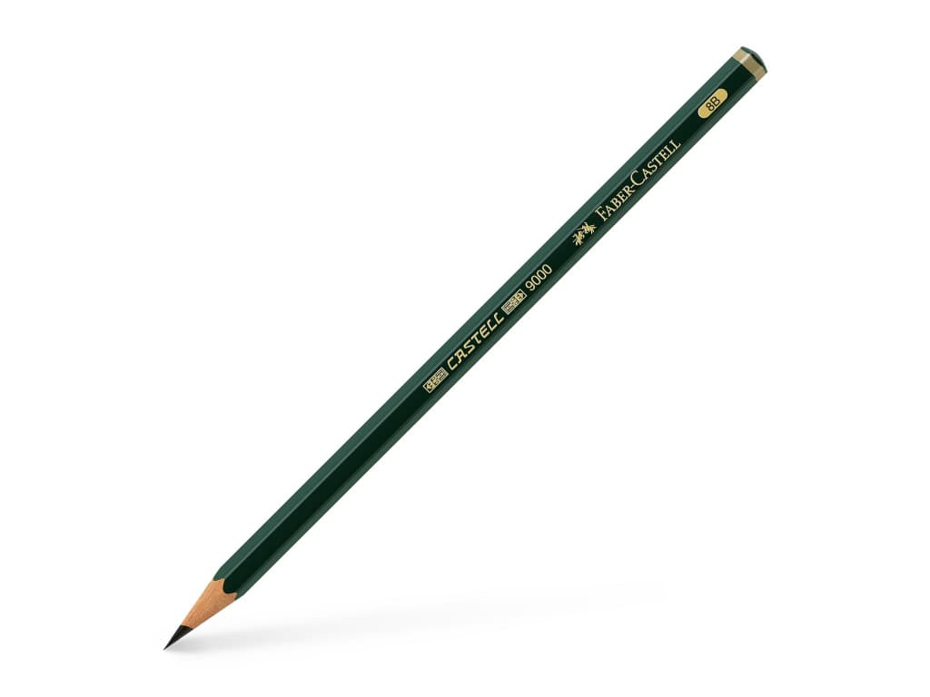 Creion grafit 8B hexagonal Castell 9000 Faber-Castell