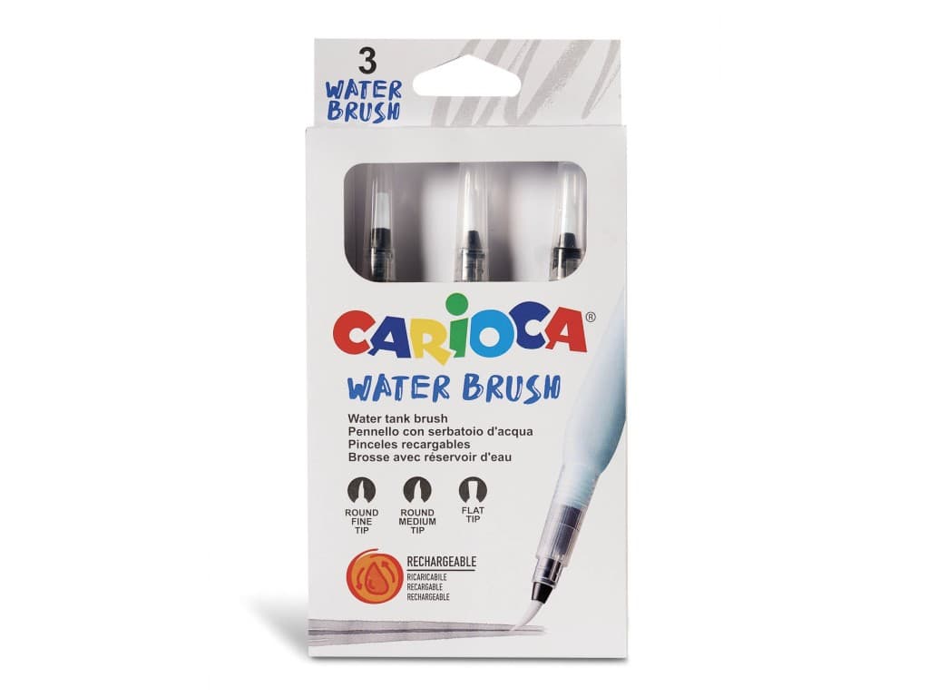 Pensulă Carioca cu rezervor set 3 bucăți