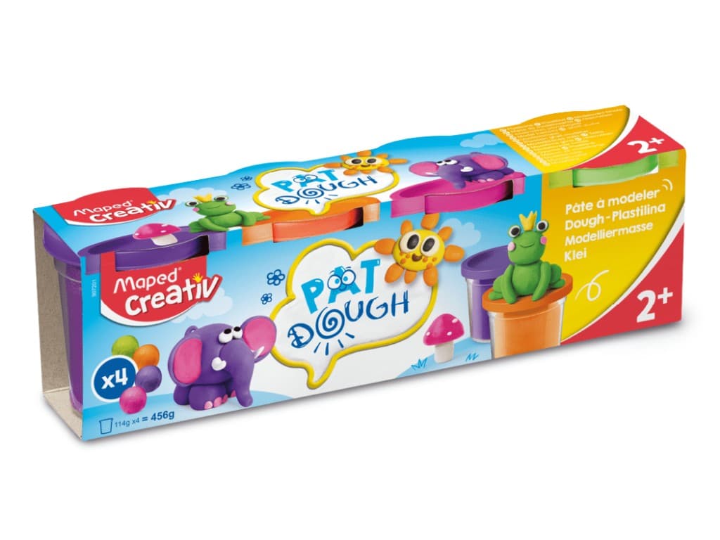 Plastilină Pat’Dough Fancy 4 culori