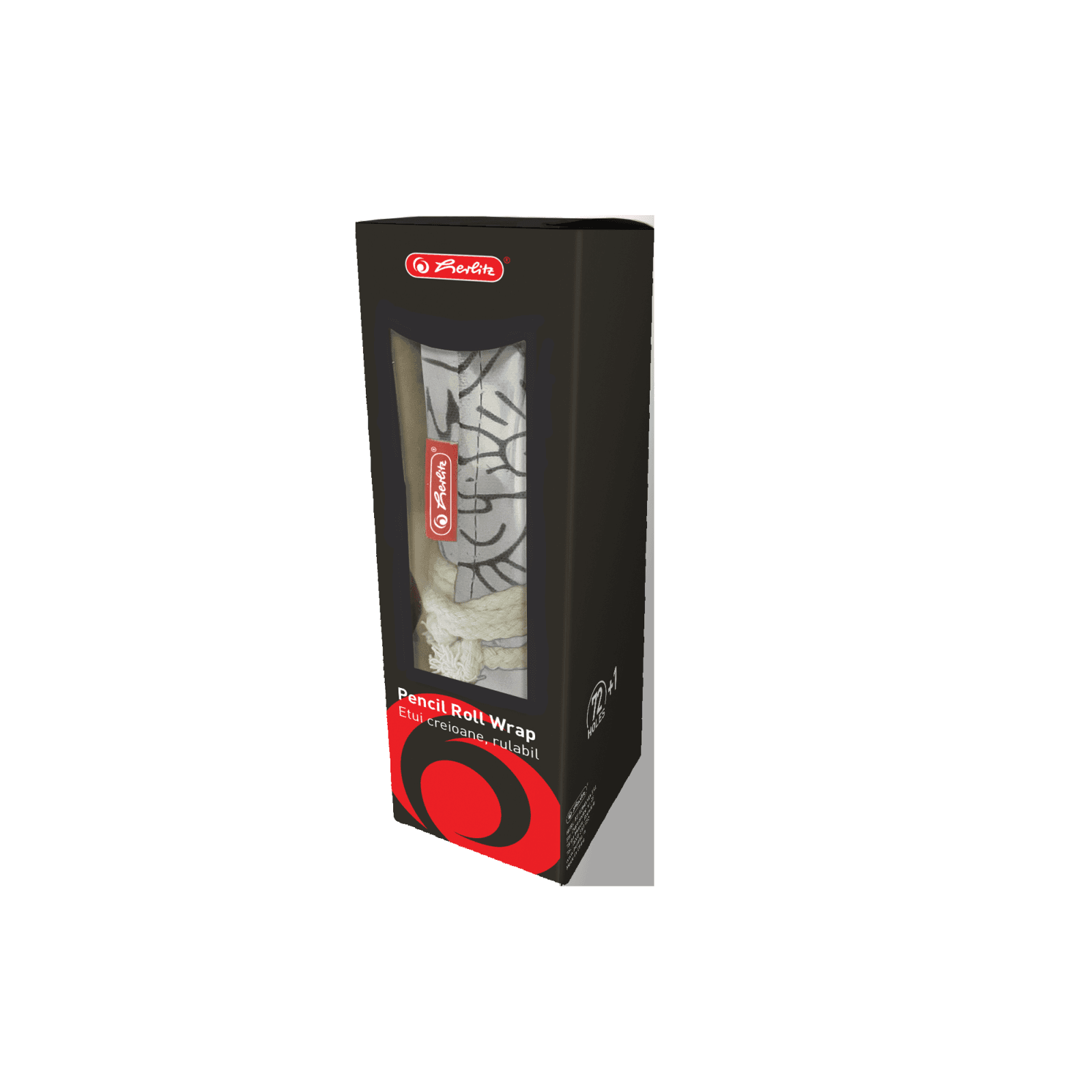 HUSA ROLL WRAP BUMBAC PENTRU CREIOANE 72 POZ CULOARE NEGRU/ALB