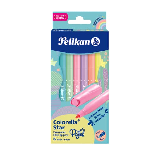 CARIOCA COLORELLA STAR C302 PASTEL SET6 BLISTER