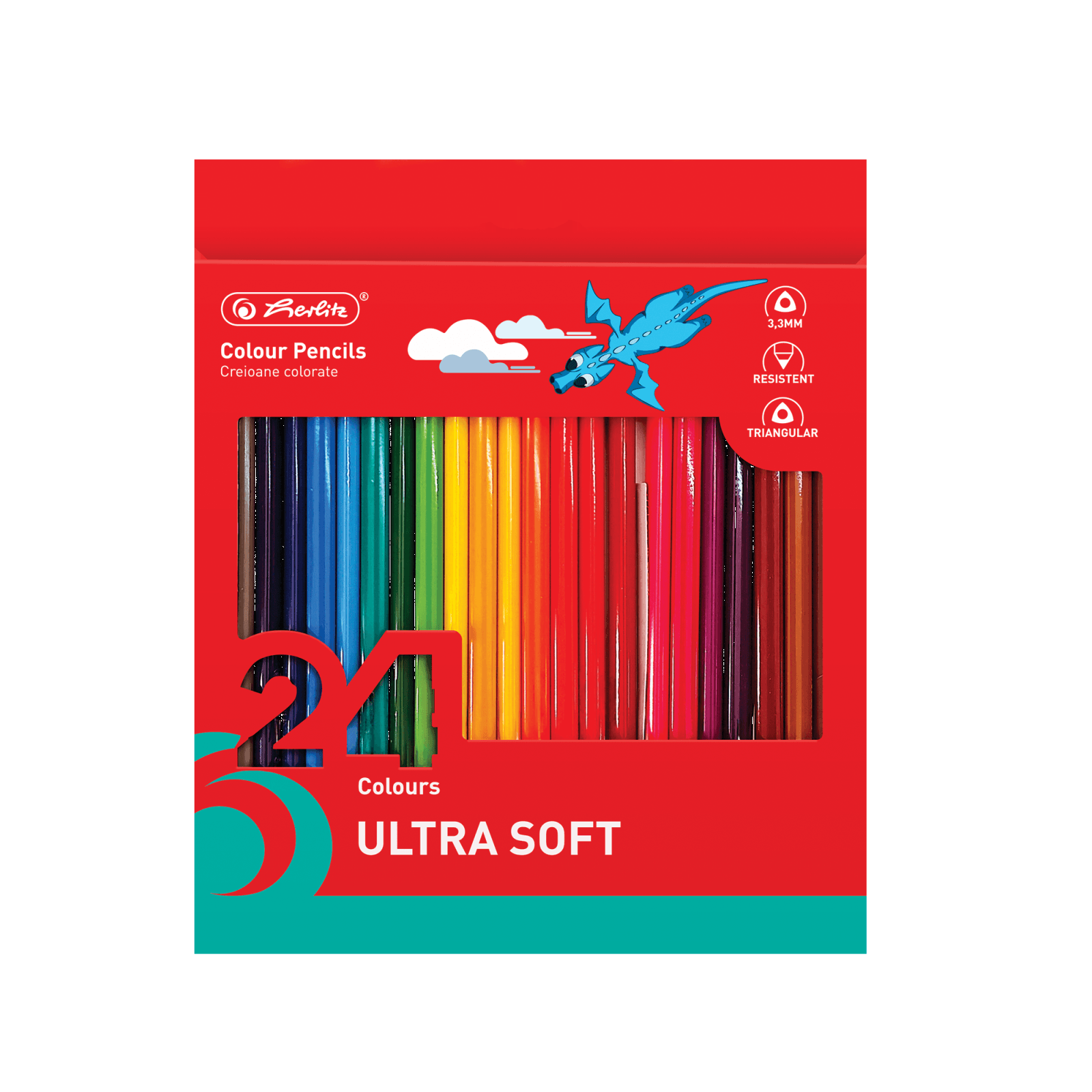 CREIOANE COLORATE ULTRASOFT TRIUNGHIULARE 3.3MM SET24