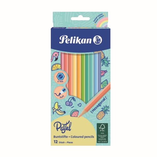 CREIOANE COLORATE HEXAGONALE PASTEL SET12