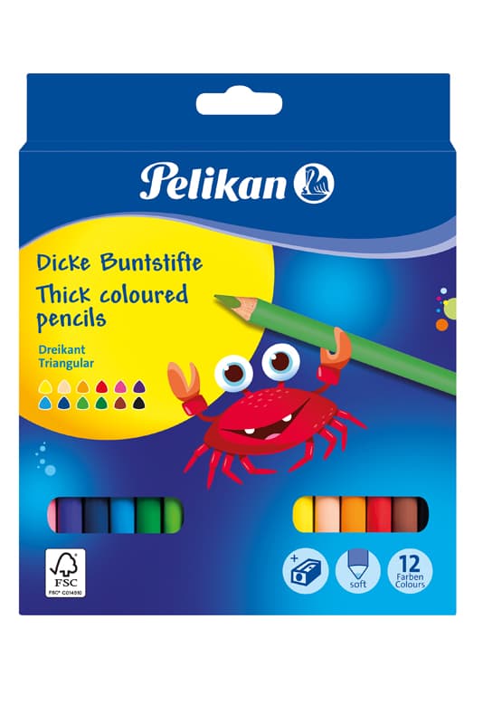 CREIOANE COLORATE JUMBO +ASCUTITOARE SET12