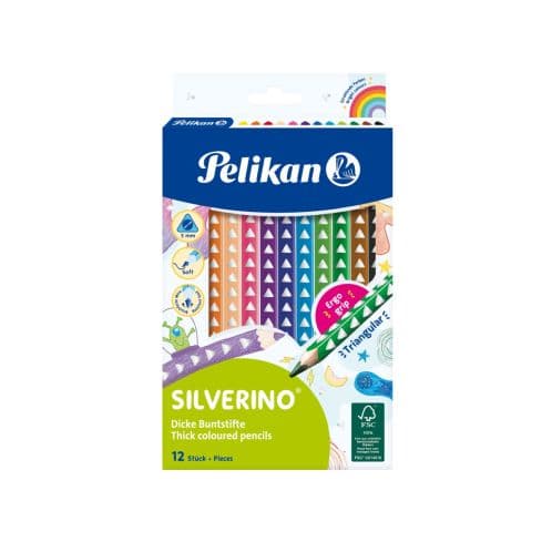CREIOANE COLORATE SILVERINO TRIUNGHIULARE GROASE SET12