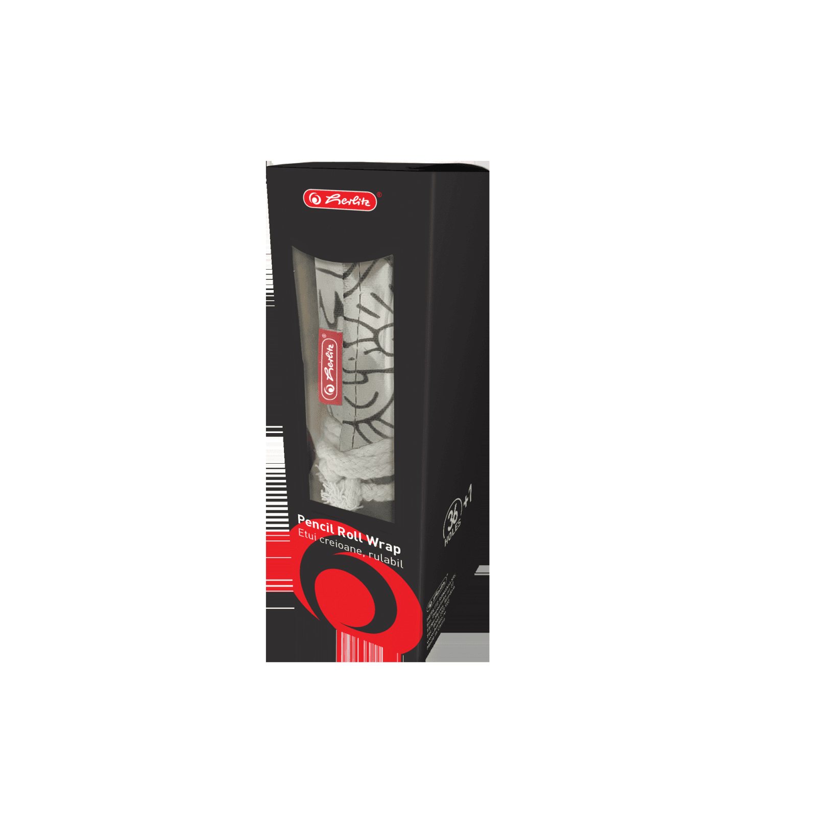 HUSA ROLL WRAP BUMBAC PENTRU CREIOANE 36 POZ CULOARE ALB/NEGRU