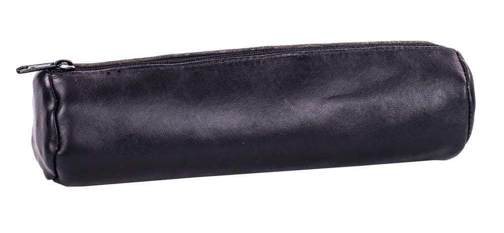 PENAR TIP ETUI ROTUND OXFORD PIELE NATURALA NEGRU