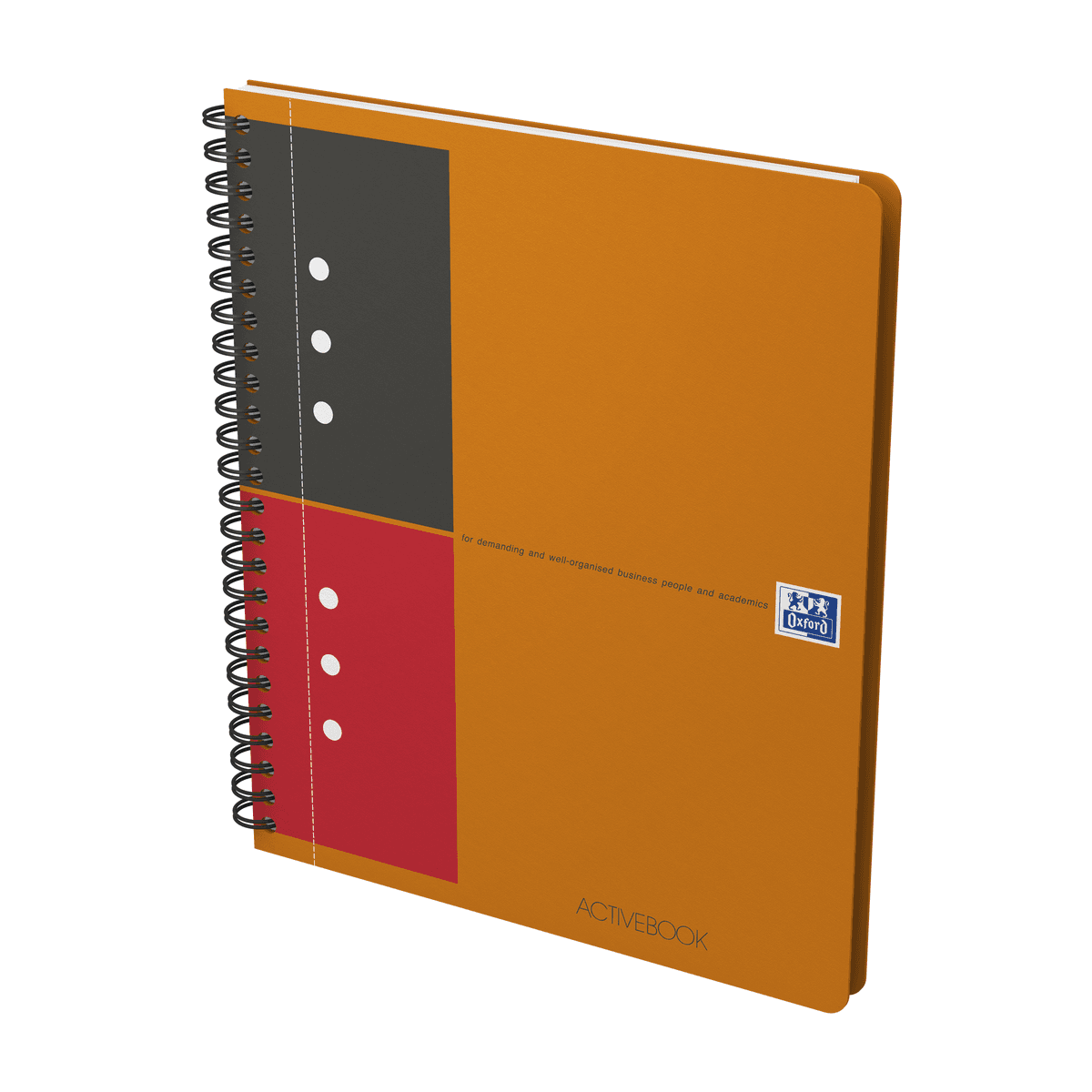 AGENDA ORG OXFORD INTERNATIONAL ACTIVE BOOK A5+ 80F SPIRA PEFC DICTANDO PORTOCALIU