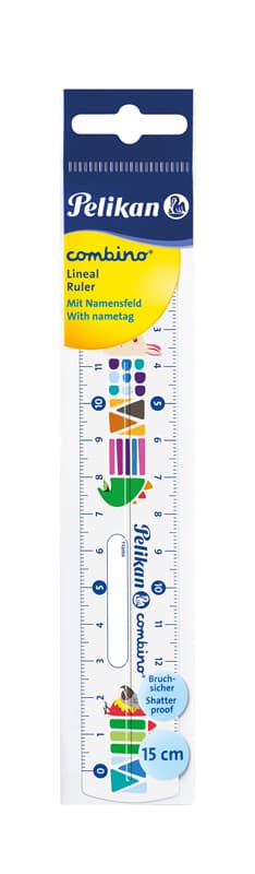 RIGLA PLASTIC 15CM COMBINO