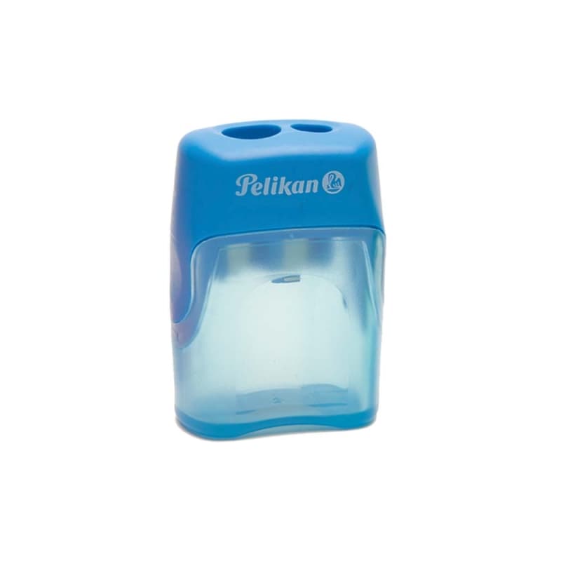 ASCUTITOARE DUBLA PLASTIC CU CONTAINER V-BLADE DIVERSE CULORI DISPLAY CUTIE