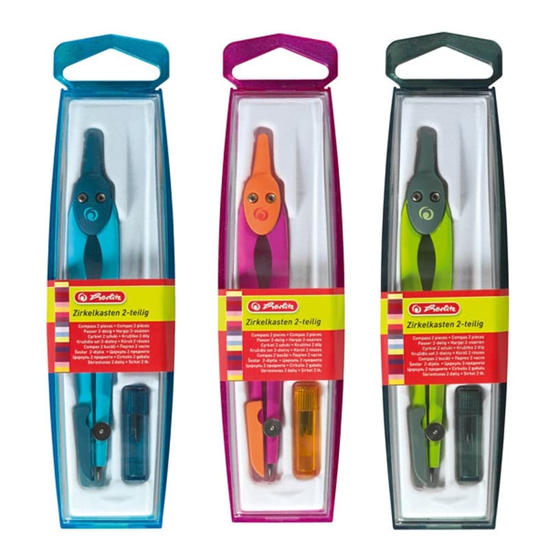 COMPAS HERLITZ PLASTIC CULORI ASORTATE