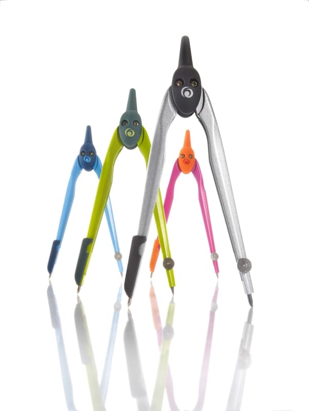COMPAS HERLITZ PLASTIC CULORI ASORTATE +NEGRU