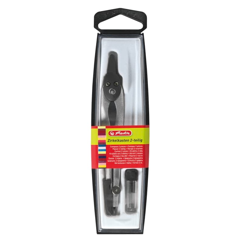 COMPAS HERLITZ PLASTIC/METAL NEGRU