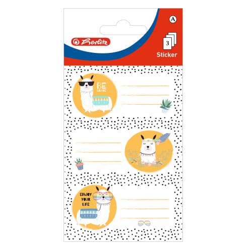 ETICHETE SCOLARE LLAMA SET9