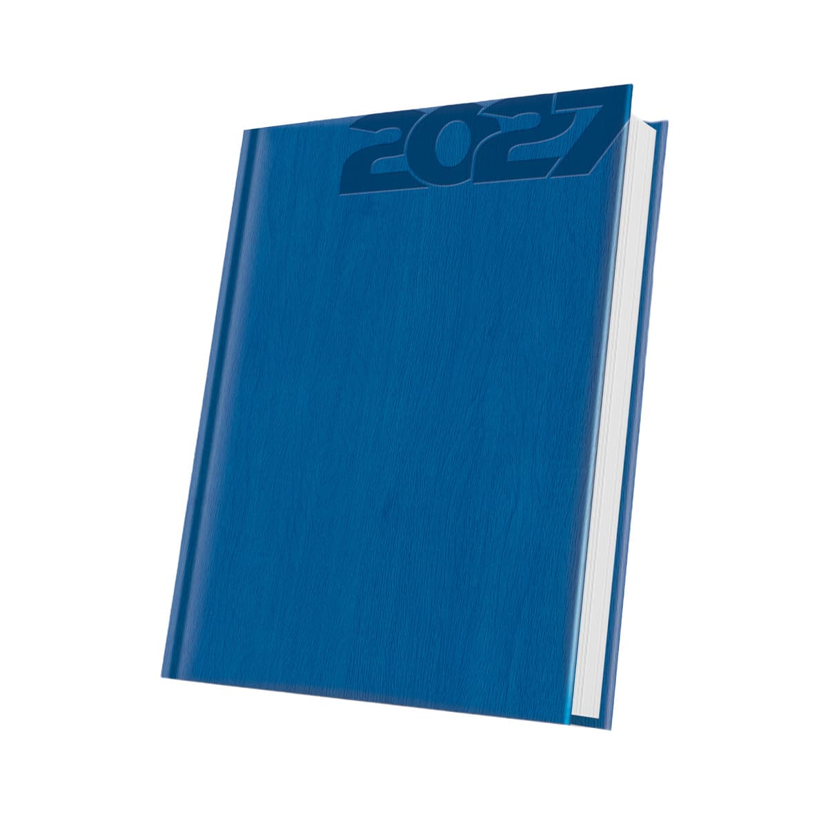 AGENDA DATATA A5 352PAG PREMIUM DELUXE VIVIONE COPERTA PIELE SINTETICA ALBASTRU REGAL FOLIO ARGINTIU 2027