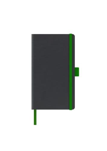 AGENDA NEDATATA A5 CASTELLI COPERTA RIGIDA NEGRU ELASTIC VERDE DICTANDO IVORY