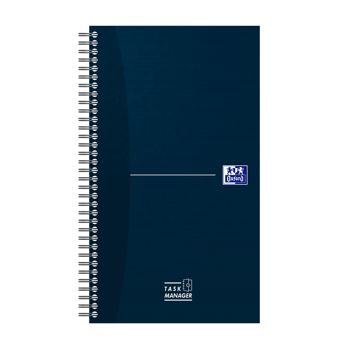 TASK MANAGER OXFORD ZILNIC 14.1X24.5CM 115F SPIRA SCRIBZEE ECOLABEL DICTANDO ALBASTRU INCHIS
