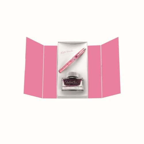 STILOU CLASSIC M205 F ROSE QUARTZ PENITA OTEL + CALIMARA EDELSTEIN ROSE QUARTZ CUTIE CADOU