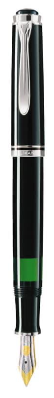 STILOU SOUVERAN M405 EF PENITA AUR 14K PLACAT PALADIU NEGRU